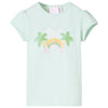 Vidaxl kindershirt 92 lichtmint