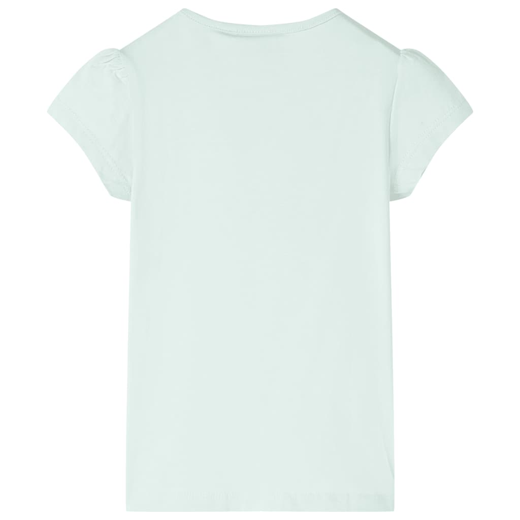 Camisa infantil vidaXL 104 menta claro
