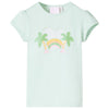Vidaxl kindershirt 140 lichtmint