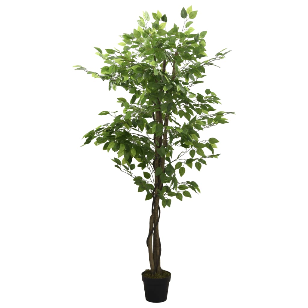 Vidaxl planta artificial ficus 378 hojas 80 cm verde