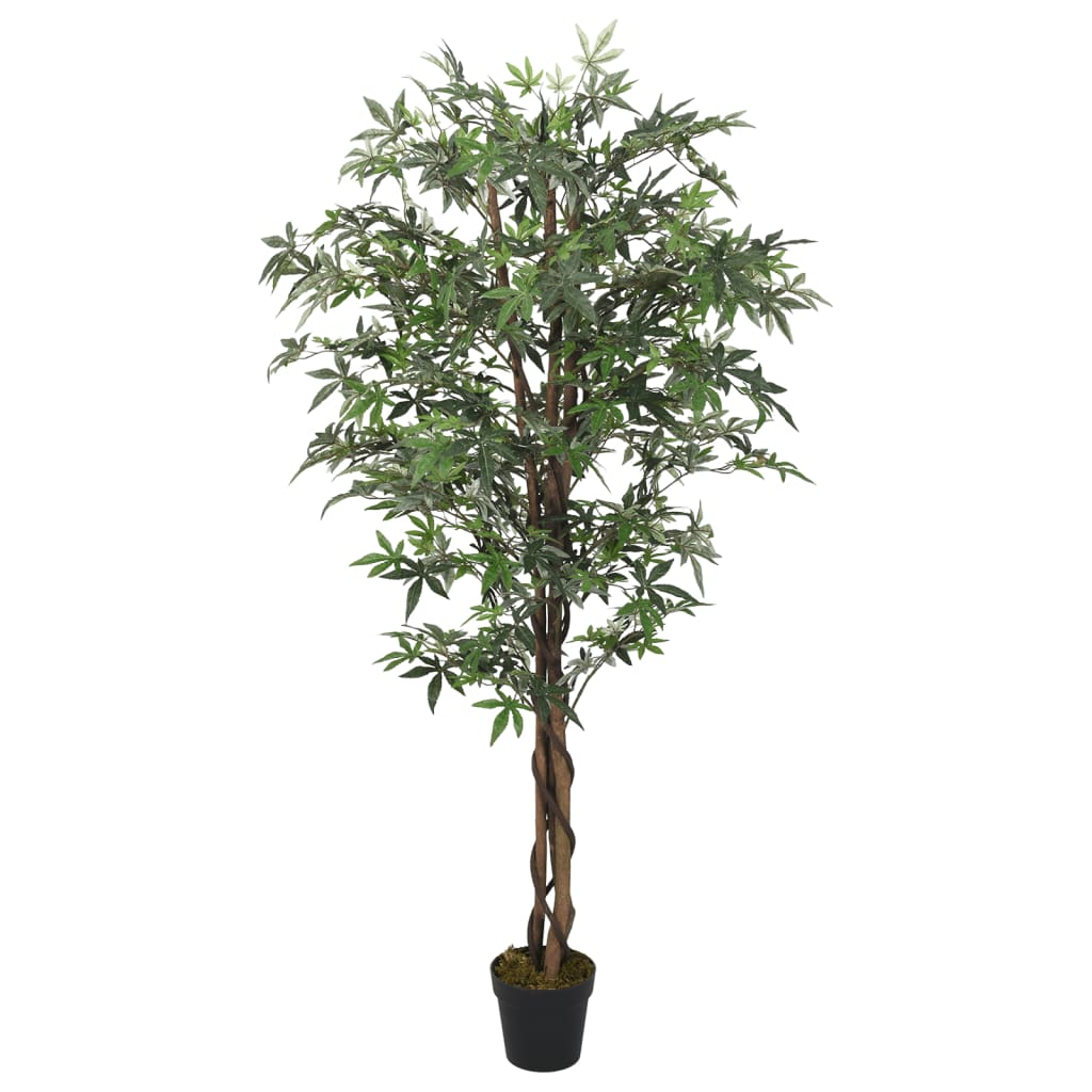 Vidaxl Artificiale Plant Maple Tree 672 Foglie 180 cm Verde