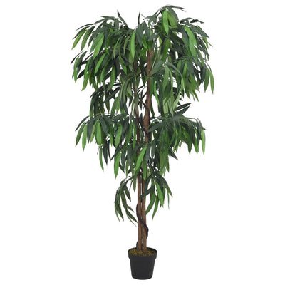 Vidaxl planta artificial mangoom 300 hojas 80 cm verde