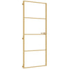 Vidaxl binnendeur smal 83x201,5 cm gehard glas en aluminium goudkleur
