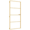 Vidaxl puerta interior estrecha 93x201.5 cm de vidrio endurecido y color de oro de aluminio