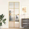 Vidaxl binnendeur smal 83x201,5 cm gehard glas en aluminium goudkleur