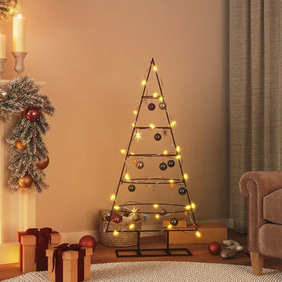 Vidaxl Decoración de Navidad Árbol de Navidad de 125 cm de metal negro