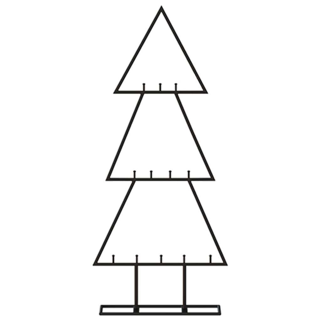 Vidaxl kerstdecoratie kerstboom 60 cm metaal zwart