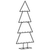 Vidaxl Decorazione natalizia albero di Natale 90 cm in metallo nero