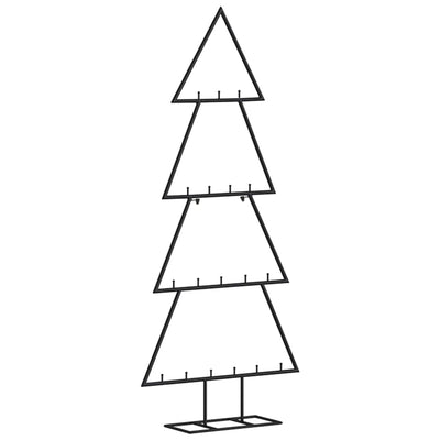 Vidaxl Decorazione natalizia albero di Natale 90 cm in metallo nero