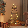 Vidaxl Decorazione natalizia albero di Natale 90 cm in metallo nero