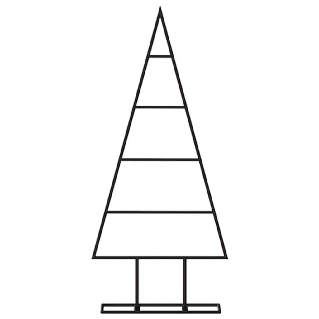 VidaXL Decorazione natalizia Albero di Natale 60 cm in metallo nero