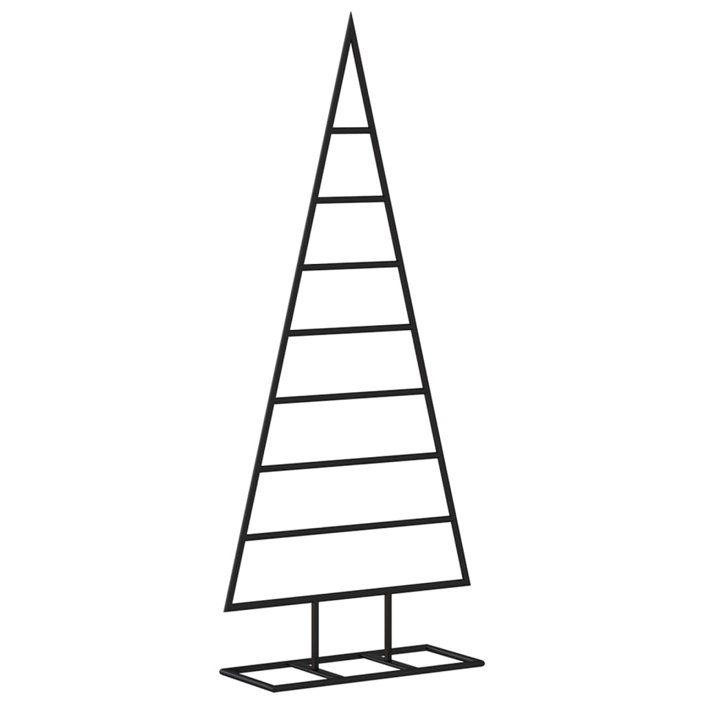 VidaXL Decoración navideña Árbol de Navidad 125 cm metal negro