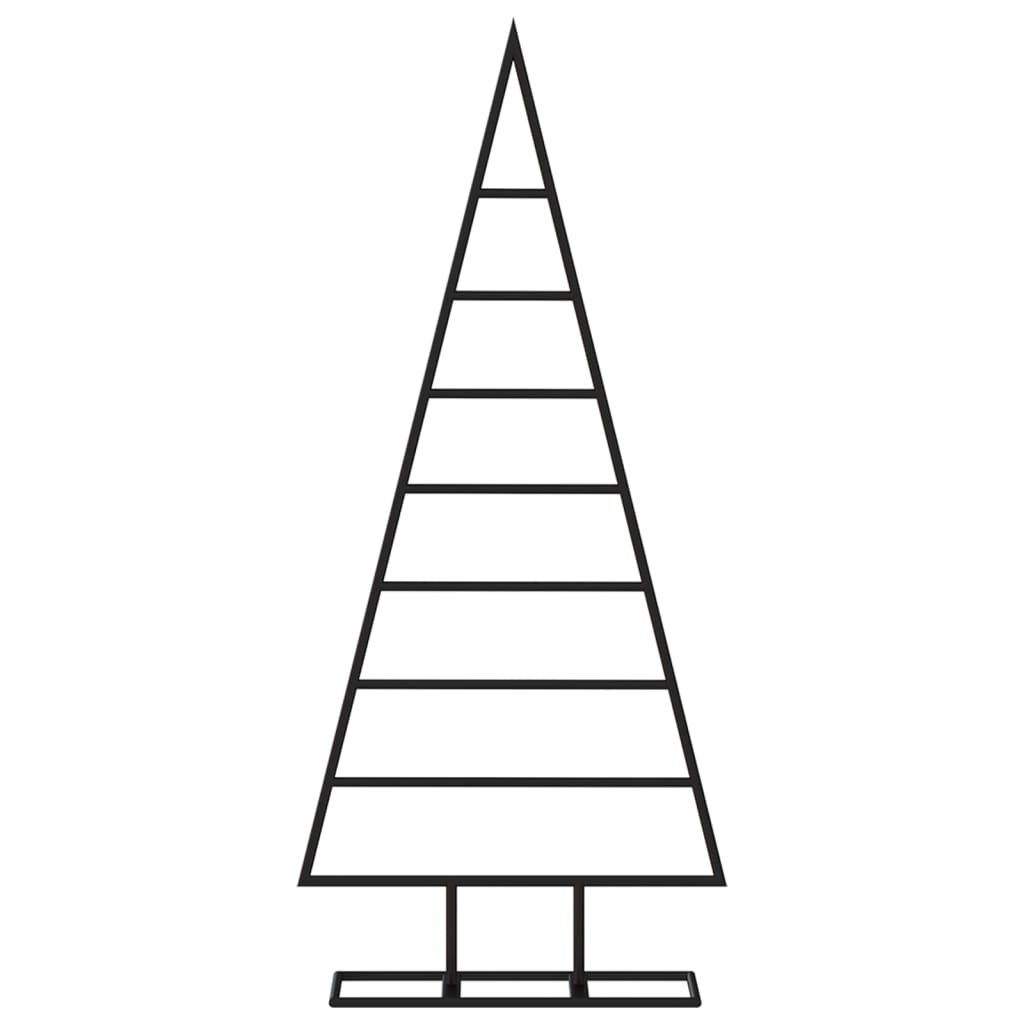 VidaXL Decoración navideña Árbol de Navidad 125 cm metal negro