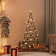 Vidaxl kerstdecoratie kerstboom 125 cm metaal zwart