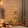 Vidaxl kerstdecoratie kerstboom 140 cm metaal zwart