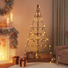 VidaXL Decorazione natalizia Albero di Natale 180 cm in metallo nero