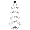 VidaXL Kerstdecoratie kerstboom 150 cm metaal zwart