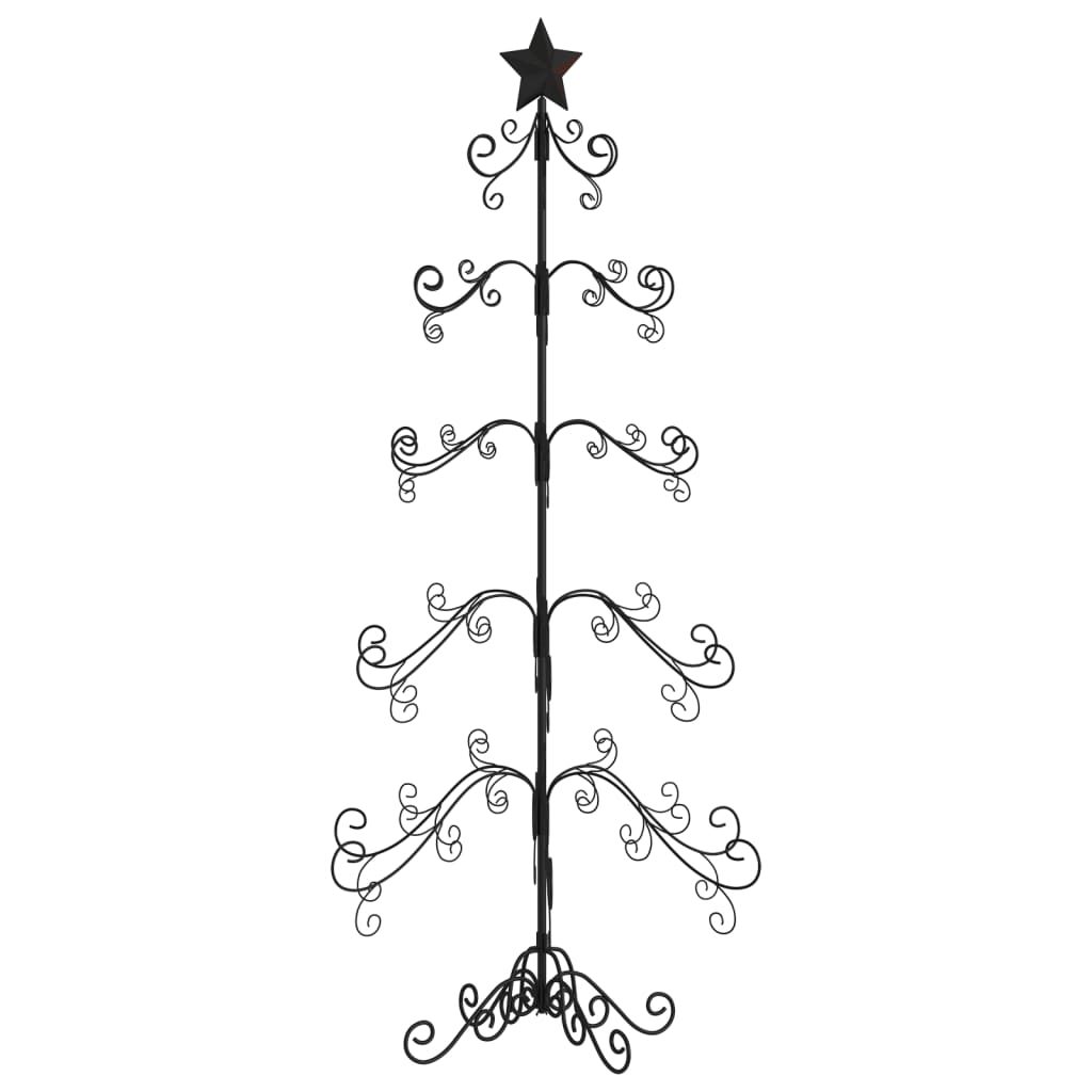 Vidaxl Decoración de Navidad Árbol de Navidad de 150 cm de metal negro