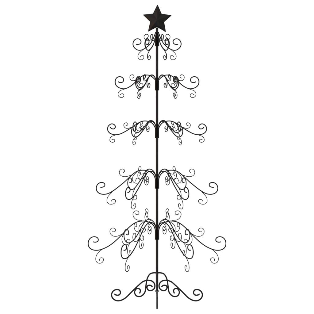 Vidaxl Decoración de Navidad Árbol de Navidad de 150 cm de metal negro