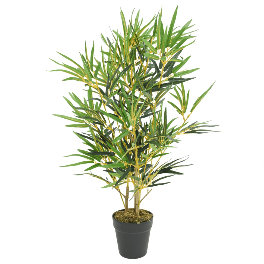 Vidaxl Bambú de planta artificial 368 Hojas 80 cm verde