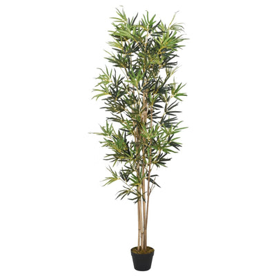 Vidaxl Bambú de planta artificial 828 Hojas de 150 cm verde