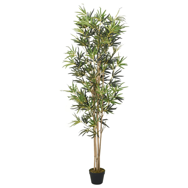 VidaXL pianta artificiale bambù 1104 foglie 180 cm verde