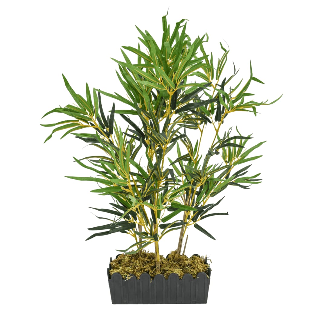 Vidaxl Bambú de planta artificial 368 Hojas 80 cm verde