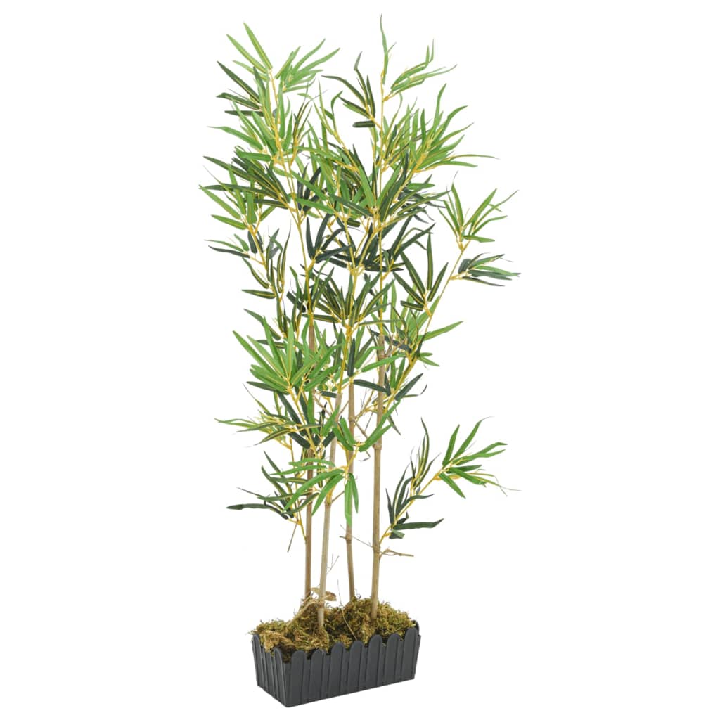 Vidaxl planta artificial bambú 552 hojas de 120 cm verde