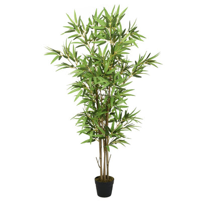 Vidaxl Bambú de planta artificial 828 Hojas de 150 cm verde