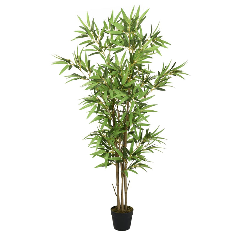 Vidaxl Bambú de planta artificial 828 Hojas de 150 cm verde