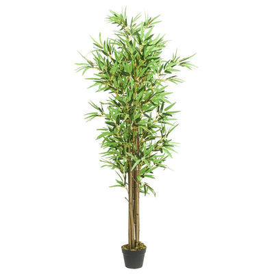 Vidaxl Bambú de plantas artificiales 1288 Hojas de 180 cm verde