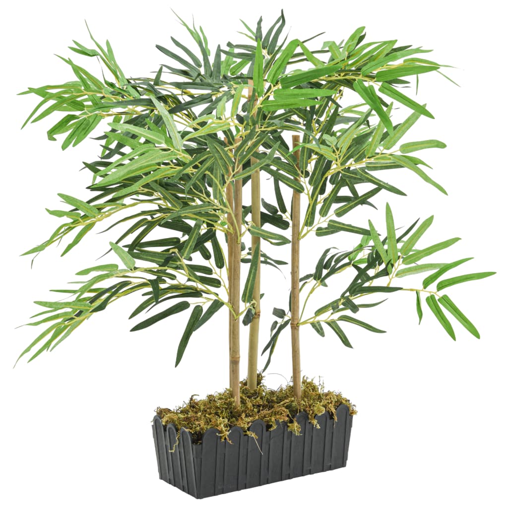 Vidaxl Bambú de planta artificial 368 Hojas 80 cm verde