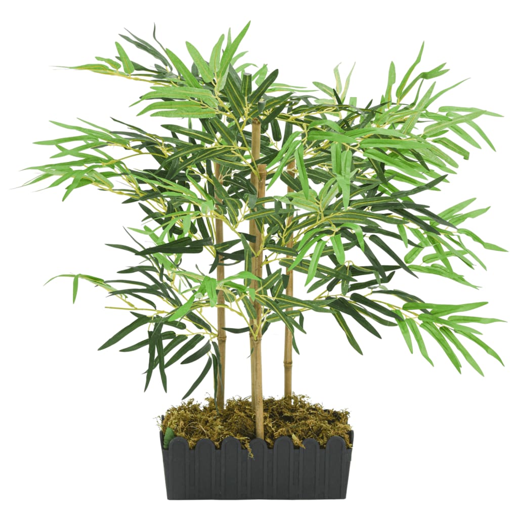 Vidaxl Bambú de planta artificial 368 Hojas 80 cm verde