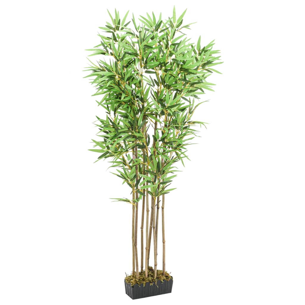 Vidaxl Bambú de plantas artificiales 1288 Hojas de 180 cm verde