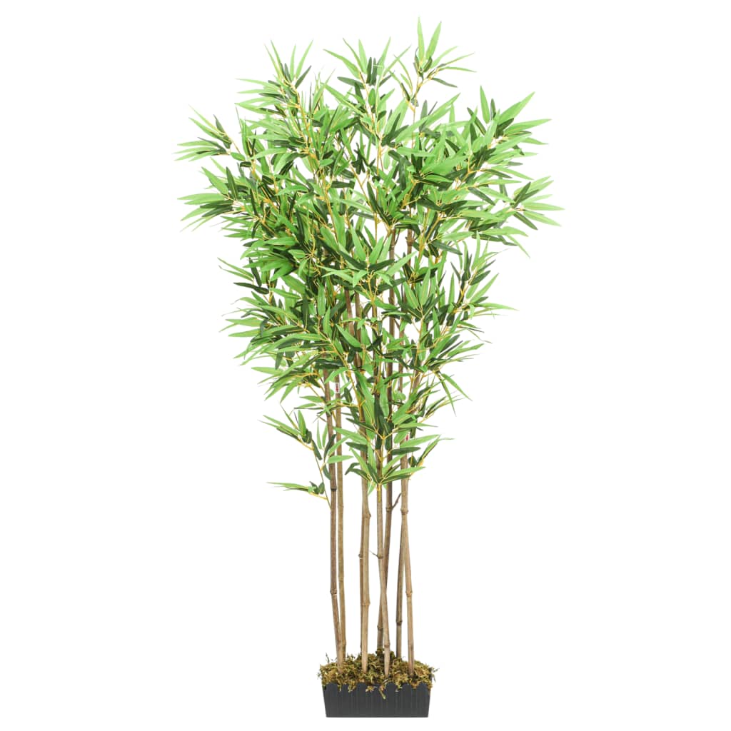 Vidaxl Bambú de plantas artificiales 1288 Hojas de 180 cm verde