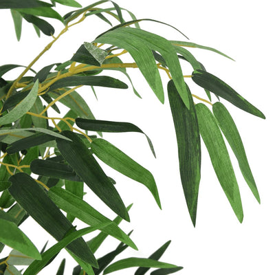 Vidaxl Bamboo per piante artificiali 380 foglie 80 cm verde