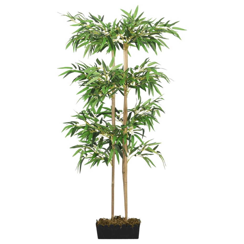 Vidaxl planta artificial bambú 760 hojas de 120 cm verde