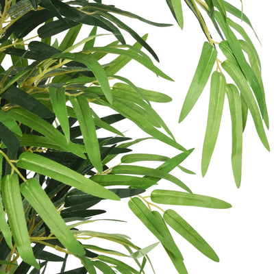 VidaXL pianta artificiale bambù 1605 foglie 180 cm verde