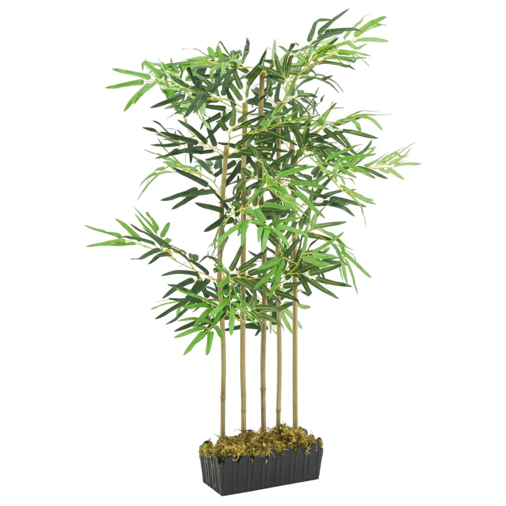 Vidaxl planta artificial bambú 730 hojas de 120 cm verde