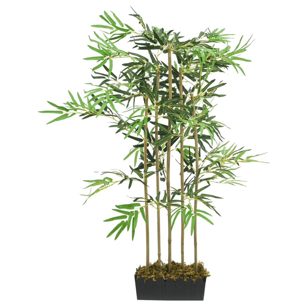 Vidaxl planta artificial bambú 730 hojas de 120 cm verde