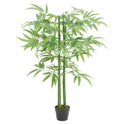 Vidaxl Bambú de plantas artificiales 384 Hojas de 120 cm verde