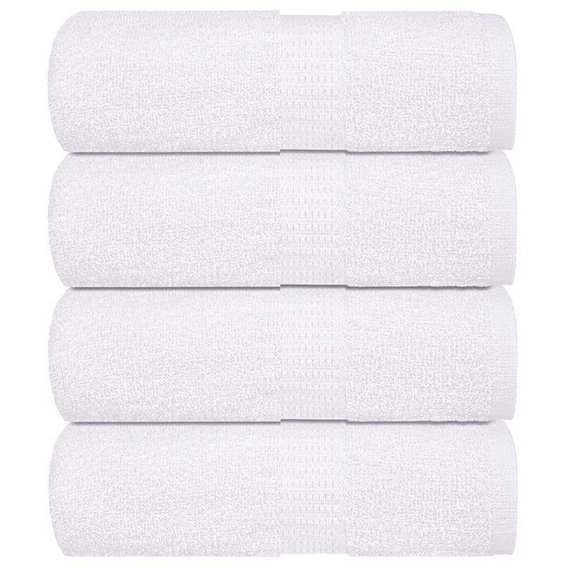 Vidaxl Woalls 4 ST 15x21 cm 360 g m² 100% de algodón blanco