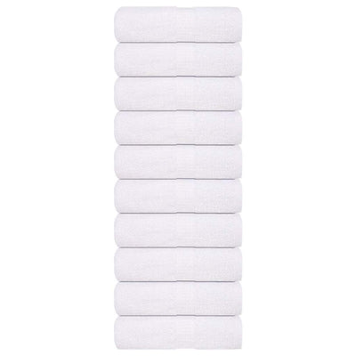 Vidaxl Woalls 10 st 15x21 cm 360 g m² 100% de algodón blanco