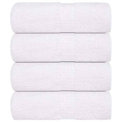VIDAXL SALPES SPAINE 4 ST 30x30 cm 360 g m² 100% di cotone bianco