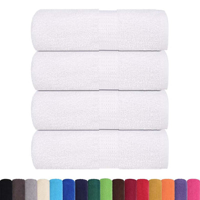 VIDAXL SALPES SPAINE 4 ST 30x30 cm 360 g m² 100% di cotone bianco
