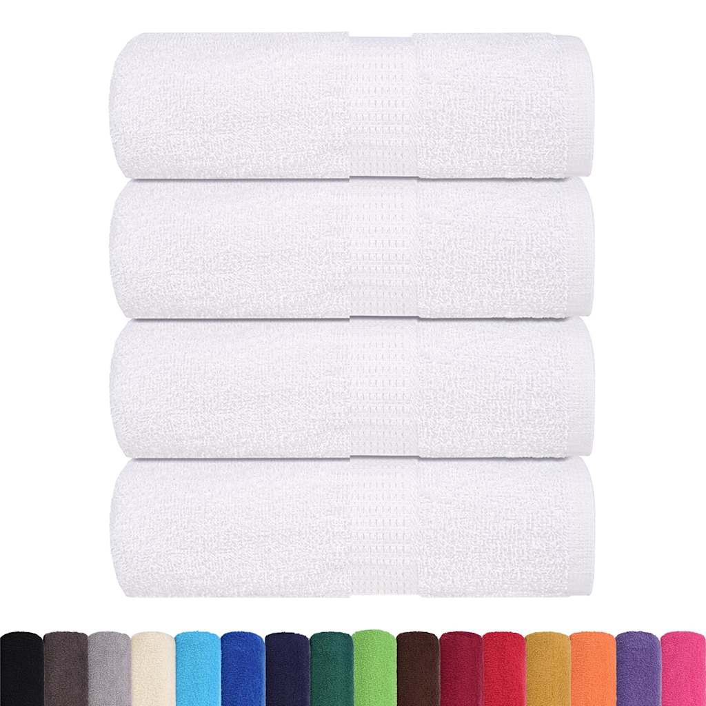 Vidaxl gastendoekjes frogn 4 st 30x50 cm 360 g m² wit