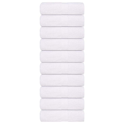 Vidaxl gastendoekjes frogn 10 st 30x50 cm 360 g m² wit