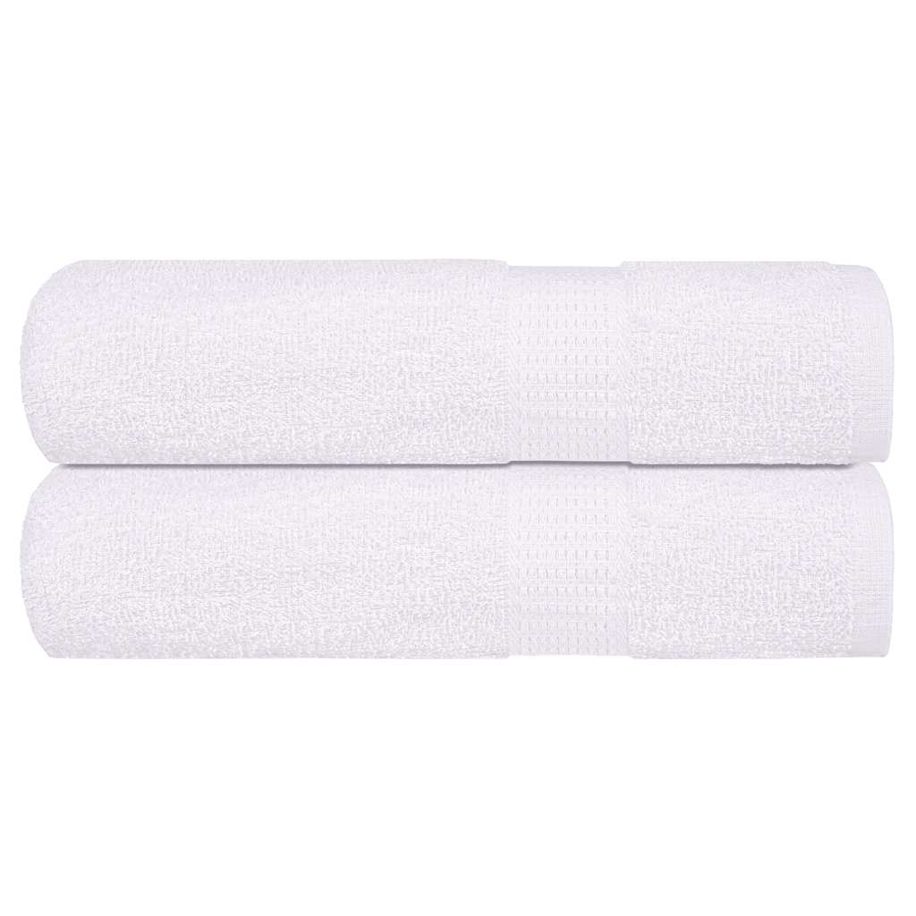 Asciugamani Vidaxl 2 ST 50x100 cm 360 g m² 100% di cotone bianco