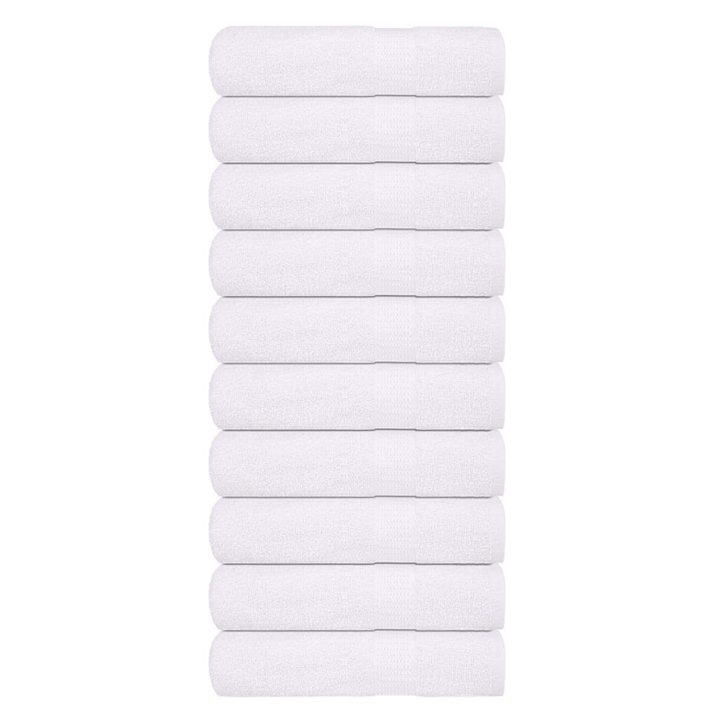 Asciugamani Vidaxl 10 ST 50x100 cm 360 g m² 100% di cotone bianco