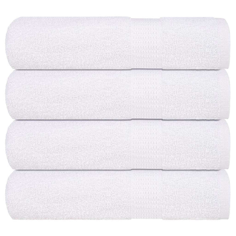 Vidaxl Asciugamani per doccia 4 ST 70x140 cm 360 g m² 100% di cotone bianco